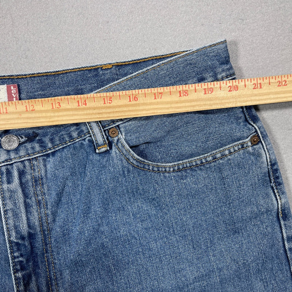 Levis‎ 505 Jeans Men 40x32 Mid Wash Denim Classic Straight Leg Cotton - Picture 6 of 12